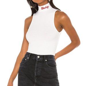 Embroidered Tank Top , turtleneck Women's High Neck Sleeveless